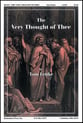 Very Thought of Thee, The SATB choral sheet music cover